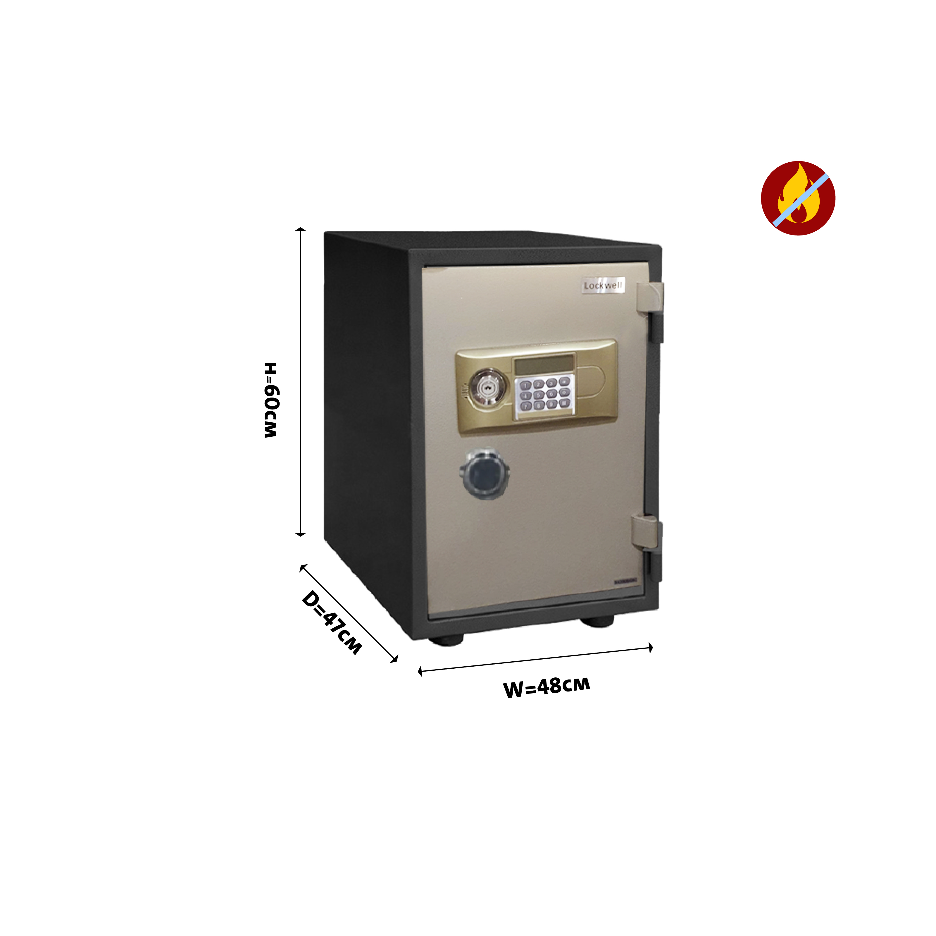 Lockwell Electronic Fire Safe, YB600ALD